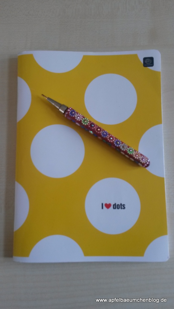 Punkteheft, Glitzerstift