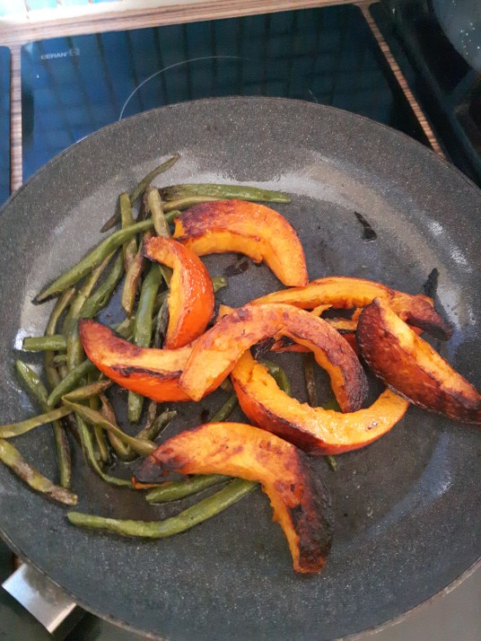 Kürbis Bohnen Pfanne